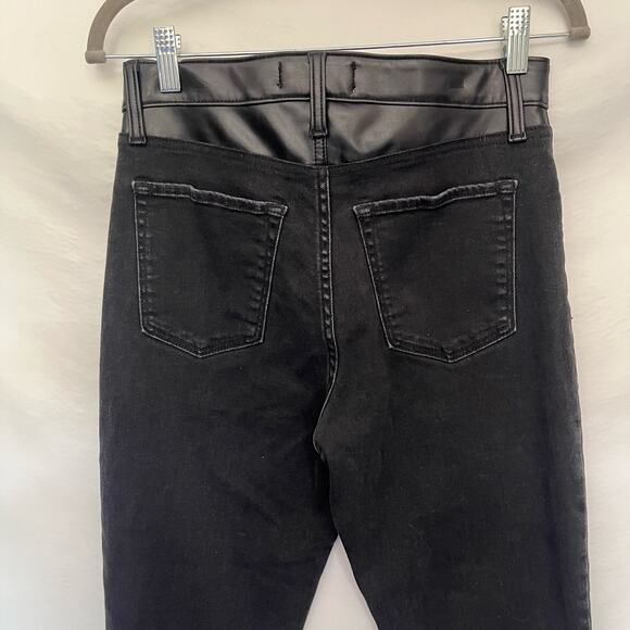 Abercrombie & Fitch Super Skinny Ankle Women Jeans Sz 6 Y2K Grunge Faux  Leather - Picture 7 of 11